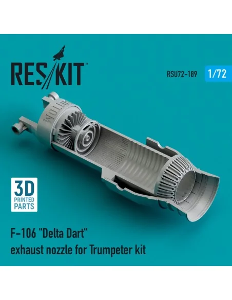 F-106 Delta Dart exhaust nozzle for Trumpeter kit (3D Printed), 1/7...