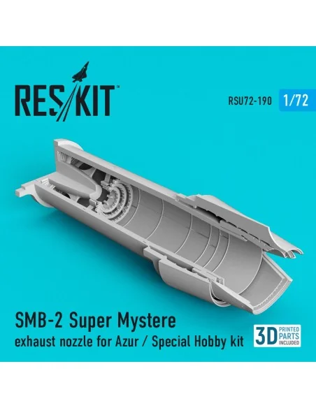 SMB-2 Super Mystère exhaust nozzle for Azur / Special Hobby kit, 1/...