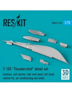F-105 Thunderchief detail set (coolers, exit ejector, fuel vent mas...
