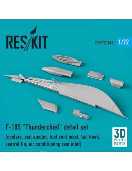 F-105 Thunderchief detail set (coolers, exit ejector, fuel vent mas...