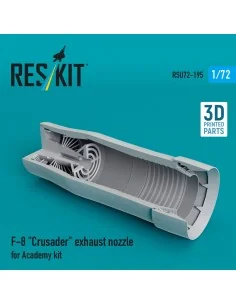 F-8 Crusader exhaust nozzle for Academy kit (3D Printed), 1/72 - Re...