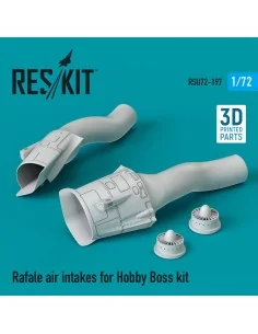 Rafale air intakes for Hobby Boss kit (3D Printed), 1/72 - ResKit M...