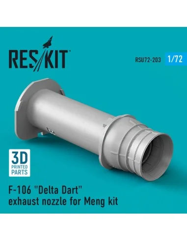 F-106 Delta Dart exhaust nozzle for Meng kit (3D Printed), 1/72 - R...