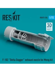 F-102 Delta Dagger exhaust nozzle for Meng kit (3D Printed), 1/72 -...