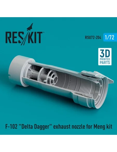 F-102 Delta Dagger exhaust nozzle for Meng kit (3D Printed), 1/72 -...