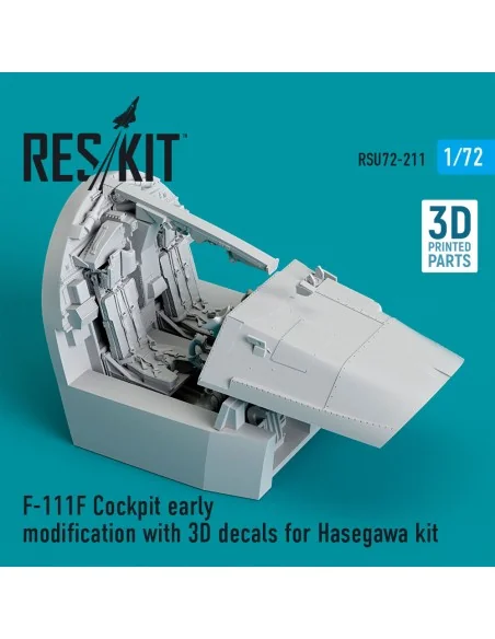 F-111F Cockpit early modification with 3D decals for Hasegawa kit (...