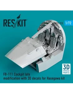 FB-111 Cockpit late modification with 3D decals for Hasegawa kit (3...