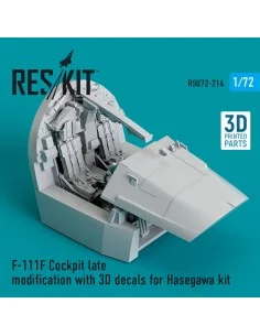 F-111F Cockpit late modification with 3D decals for Hasegawa kit (3...