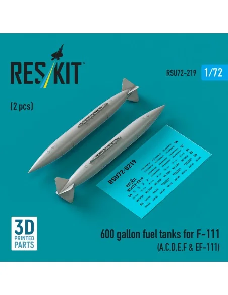 600 gallon fuel tanks for F-111 (A, C, D, E, F & EF-111) (2 pcs) (3...