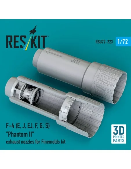 F-4 (E, J, EJ, F, G, S) Phantom II exhaust nozzles for Finemolds ki...
