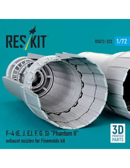 F-4 (E, J, EJ, F, G, S) Phantom II exhaust nozzles for Finemolds ki...