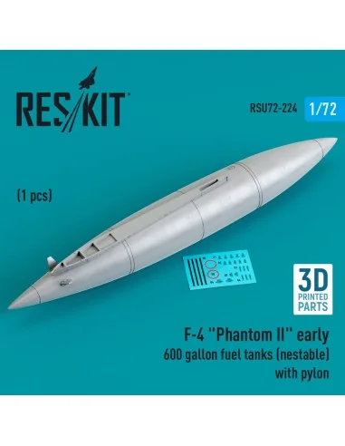 F-4 Phantom II early 600 gallon fuel tanks (nestable) with pylon (1...