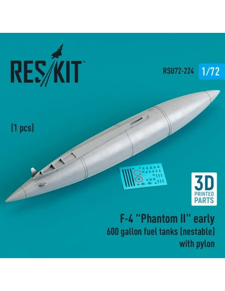 F-4 Phantom II early 600 gallon fuel tanks (nestable) with pylon (1...
