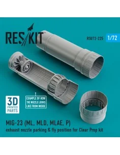 MIG-23 (ML, MLD, MLAE, P) exhaust nozzle parking & fly position for...