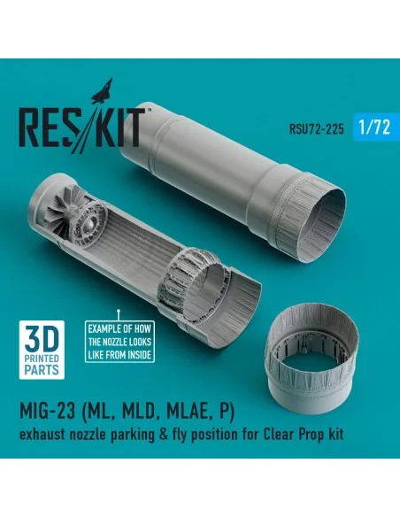MIG-23 (ML, MLD, MLAE, P) exhaust nozzle parking & fly position for...