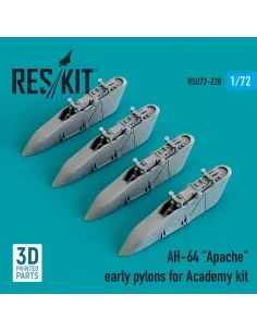 AH-64 Apache early pylons for Academy kit (3D Printed), 1/72 - ResK...