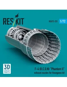 F-4 (B, C, D, N) Phantom II exhaust nozzles for Hasegawa kit (3D Pr... 2