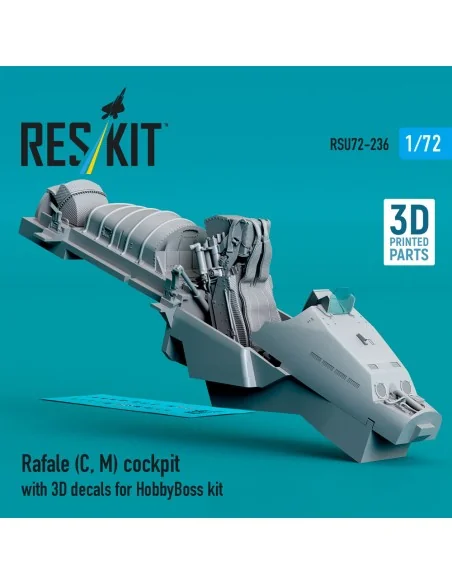Rafale (C, M) cockpit with 3D decals for HobbyBoss kit (3D Printed)...