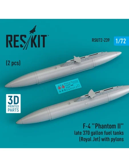 F-4 Phantom II late 370 gallon fuel tanks (Royal Jet) with pylons (...