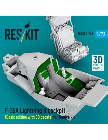 F-35A Lightning II cockpit (Basic edition with 3D decals) for Tamiy...