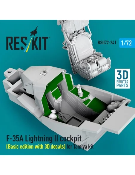 F-35A Lightning II cockpit (Basic edition with 3D decals) for Tamiy...