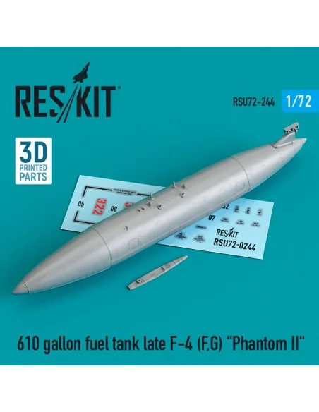 [NO_DESC] 610 gallon fuel tank late F-4 (F, G) Phantom II (3D Print...