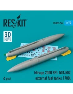 Mirage 2000 RPL 501/502 external fuel tanks 1700lt (2 pcs) (3D Prin...