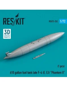 610 gallon fuel tank late F-4 (E, EJ) Phantom II (3D Printed), 1/72...