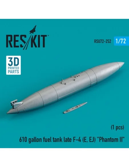 610 gallon fuel tank late F-4 (E, EJ) Phantom II (3D Printed), 1/72...