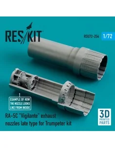 RA-5C Vigilante exhaust nozzles late type for Trumpeter kit (3D Pri...