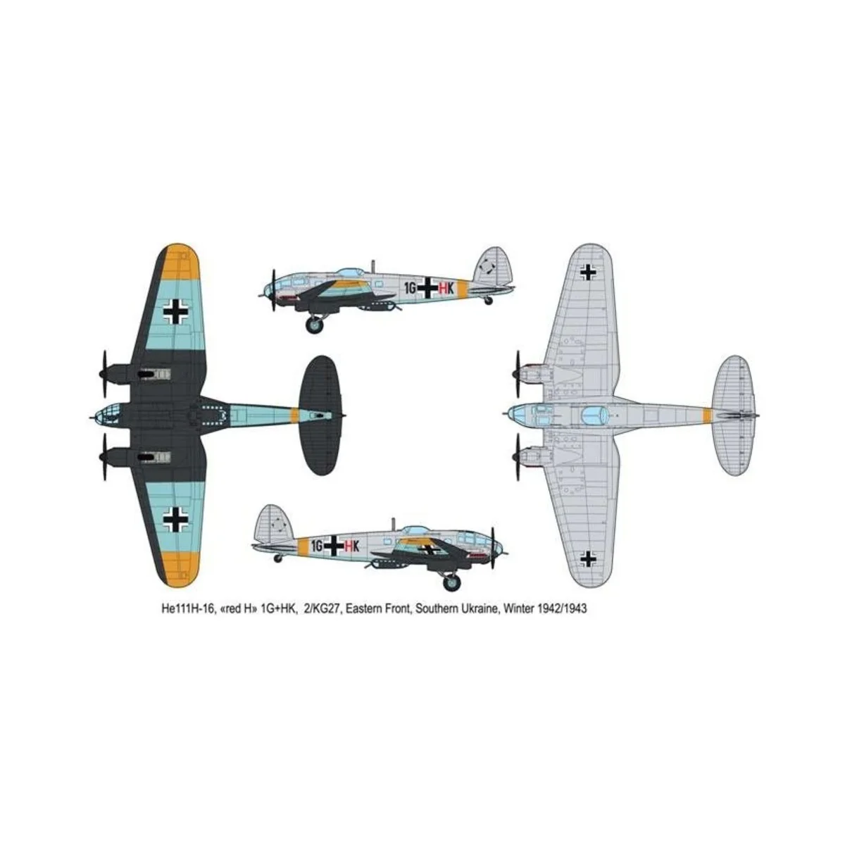 Heinkel He111 H-16/-20, 1/144 - Roden 344 Heinkel He111 H-16/-20, 1/144 - Roden 344