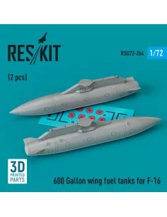 600 Gallon wing fuel tanks for F-16 & JASDF F2 (CJ/DJ Block 50/52, ...