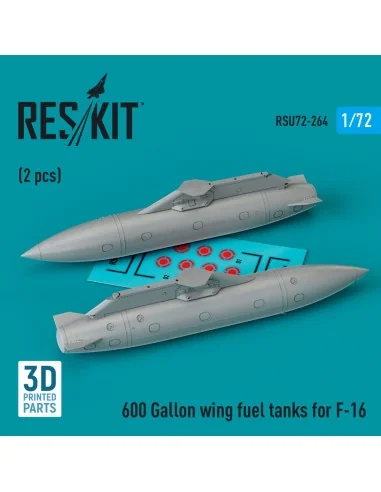 600 Gallon wing fuel tanks for F-16 & JASDF F2 (CJ/DJ Block 50/52, ...
