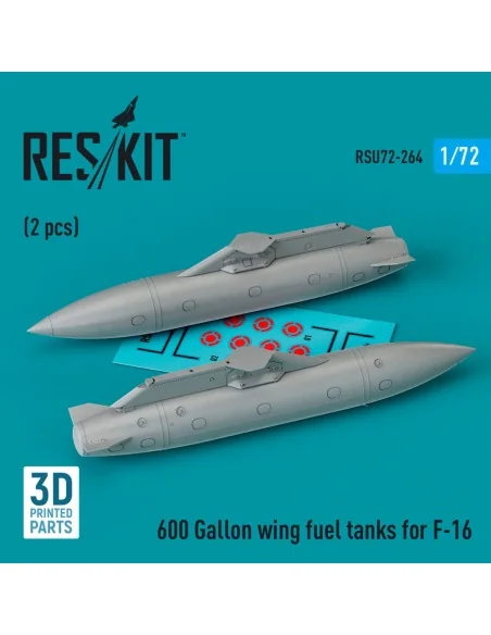 600 Gallon wing fuel tanks for F-16 & JASDF F2 (CJ/DJ Block 50/52, ...