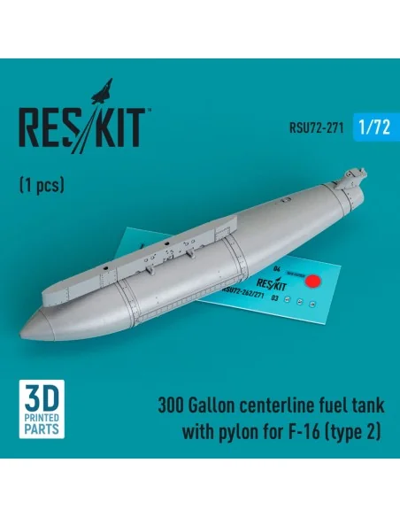 300 Gallon centerline fuel tank with pylon for F-16 (A/B/C/D/E/F/I)...