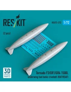 Tornado F3/GR1/GR4 1500L underwing fuel tanks (riveted) (RAF/RSAF) ...
