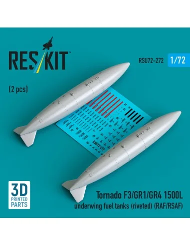 Tornado F3/GR1/GR4 1500L underwing fuel tanks (riveted) (RAF/RSAF) ...