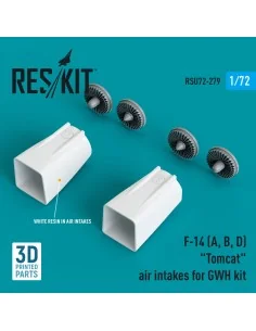 F-14(A, B, D) Tomcat air intakes for GWH kit (3D Printed), 1/72 - R...