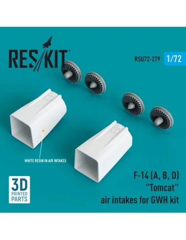 F-14(A, B, D) Tomcat air intakes for GWH kit (3D Printed), 1/72 - R...