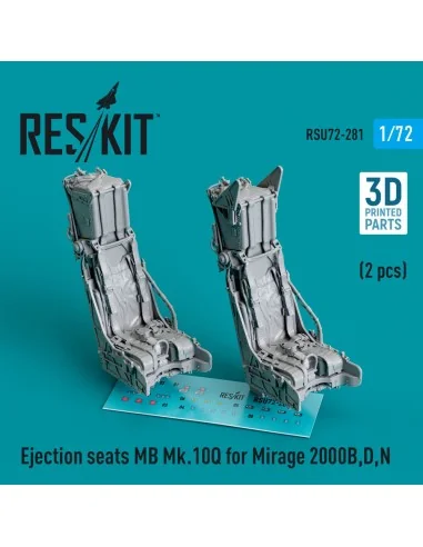 Ejection seats MB Mk.10Q for Mirage 2000B, D, N (2 pcs) (3D Printed...