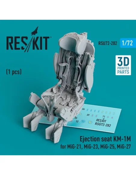 Ejection seat KM-1M for MiG-21, MiG-23, MiG-25, MiG-27 (1 pcs) (3D ...
