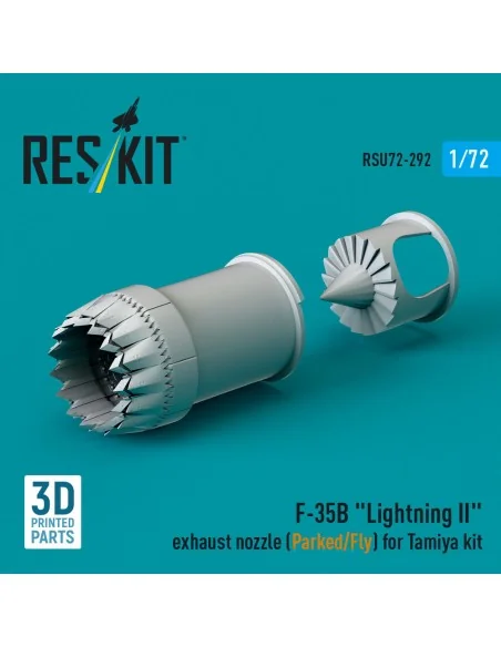 F-35B Lightning II exhaust nozzle (Parked/Fly) for Tamiya kit (3D p...