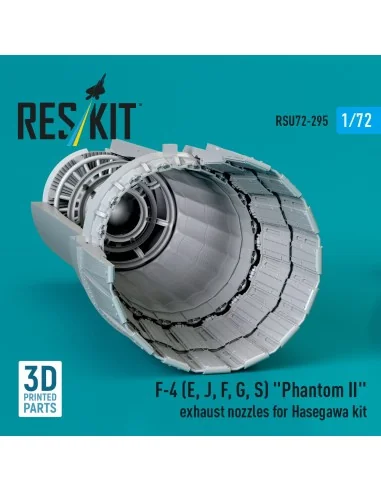 F-4 (E, J, F, G, S) Phantom II exhaust nozzles for Hasegawa kit (3D...