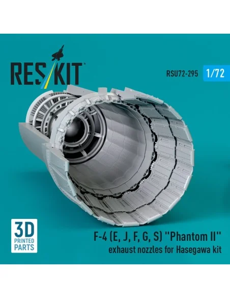 F-4 (E, J, F, G, S) Phantom II exhaust nozzles for Hasegawa kit (3D...