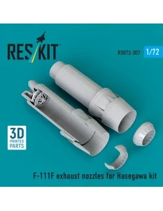 F-111F exhaust nozzles (3D Printed) for Hasegawa, 1/72 - ResKit Mod...