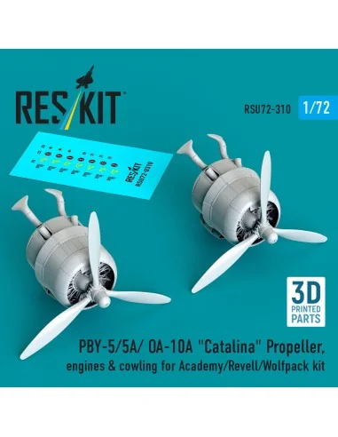PBY-5/5A/ OA-10A Catalina Propeller, engines & cowling for Academy/...