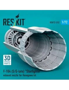 [NO_DESC] F-104 (S/G-late) Starfighter exhaust nozzle for Hasegawa ...