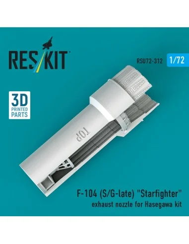 F-104 (S/G-late) Starfighter exhaust nozzle for Hasegawa kit (3D Pr...