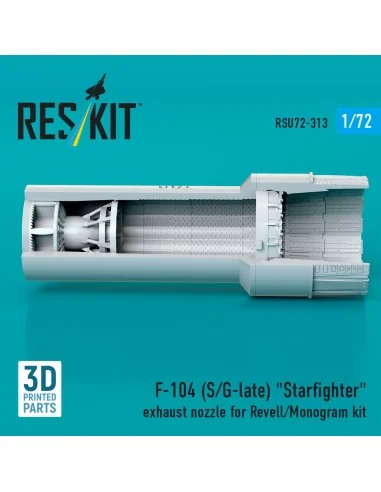 F-104 (S/G-late) Starfighter exhaust nozzle for Revell/Monogram kit...