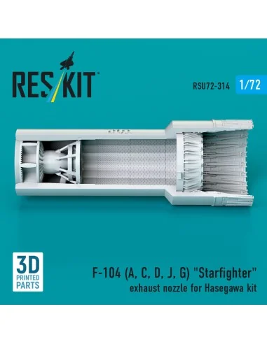 F-104 (A, C, D, J, G) Starfighter exhaust nozzle for Hasegawa kit (...